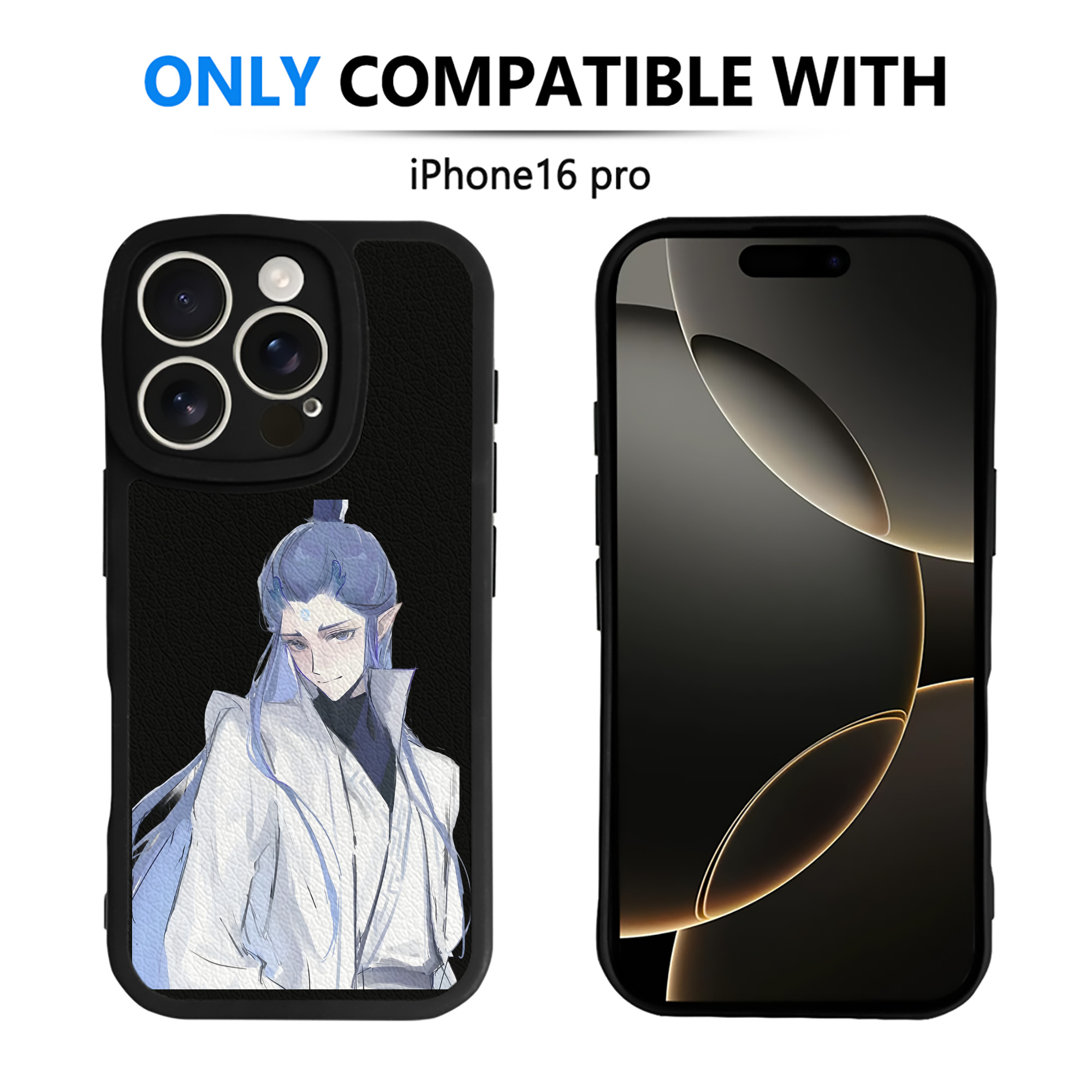 （画像用） Ne Zha 2 ナタ 魔童の大暴れ 【iPhone 16シリーズ対応】シリコンスマホケース（レザー調） 材質：シリコン